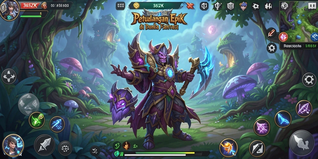 Tampilan gameplay di dunia petualangan 365ZK yang memikat.