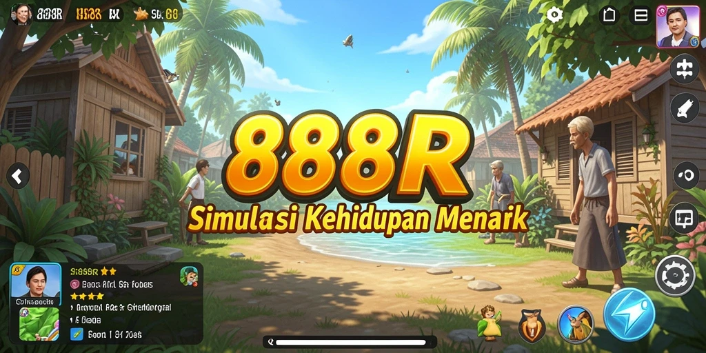 Screenshot utama 888R menampilkan momen gameplay menarik dengan interaksi karakter.