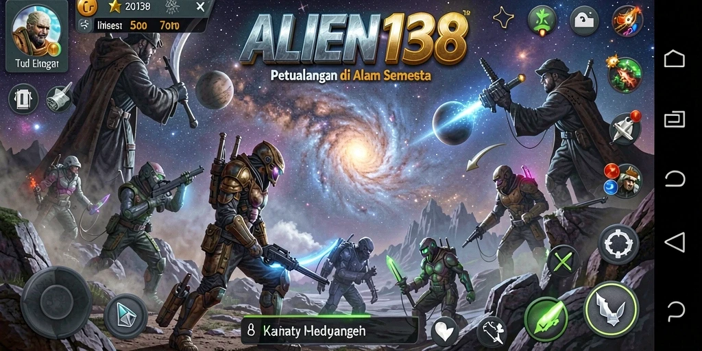 Gameplay menegangkan di luar angkasa di ALIEN138.