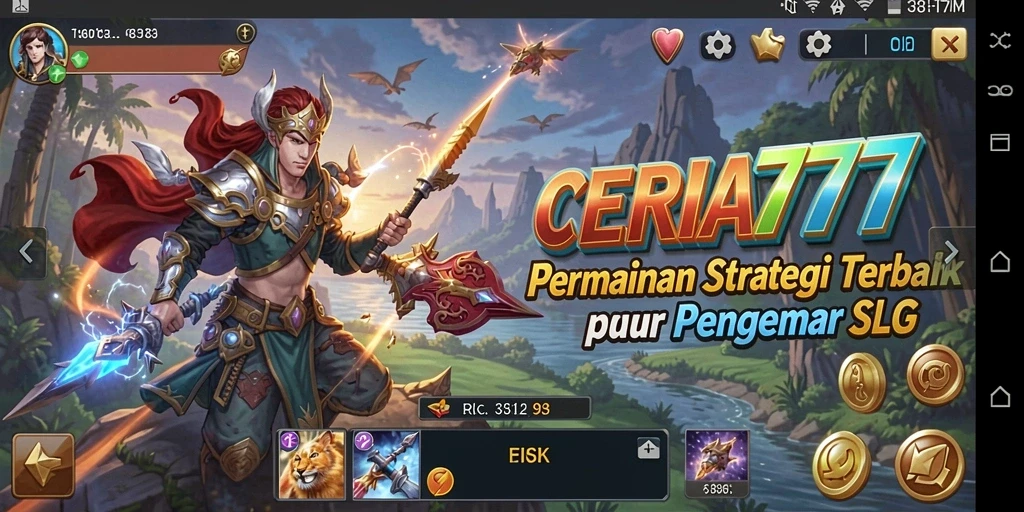 Tampilan gameplay CERIA777 yang menarik dan mendebarkan.