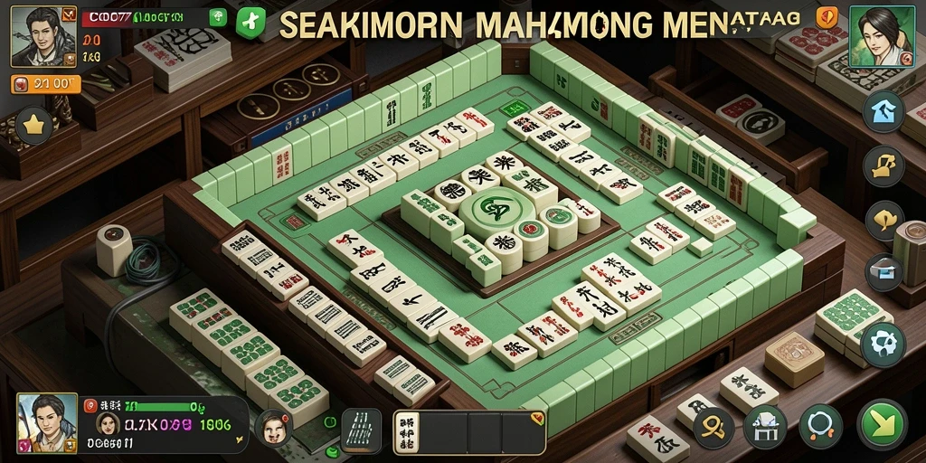 Screenshot gameplay COO77 dengan suasana Mahjong yang menawan.