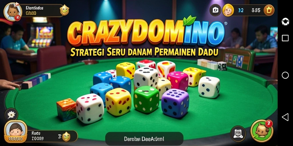 Gameplay strategi seru di CRAZYDOMINO yang menantang.