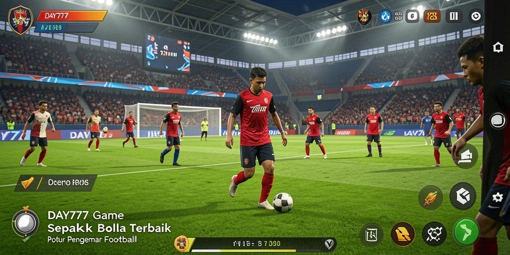 Tampilan gameplay menarik dalam permainan sepak bola DAY777.