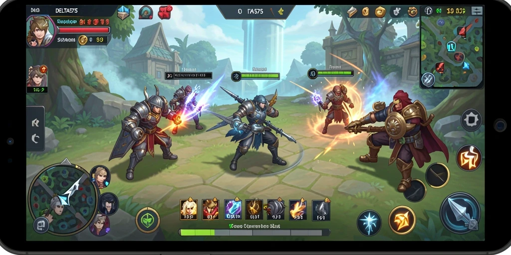 Tampilan gameplay DELTA575 yang menggugah semangat SLG.