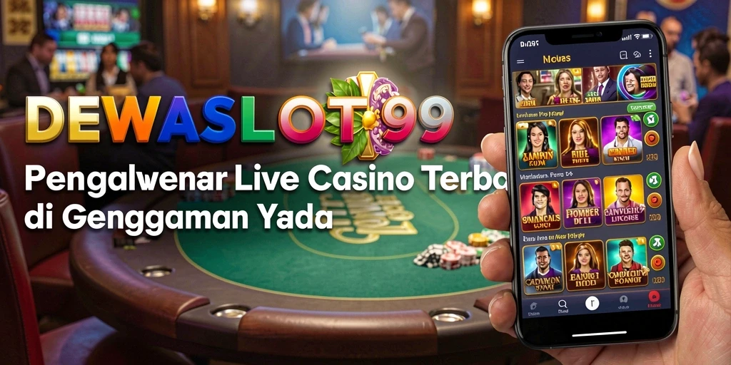 Tampilan gameplay Live Casino yang menegangkan di DEWASLOT99.