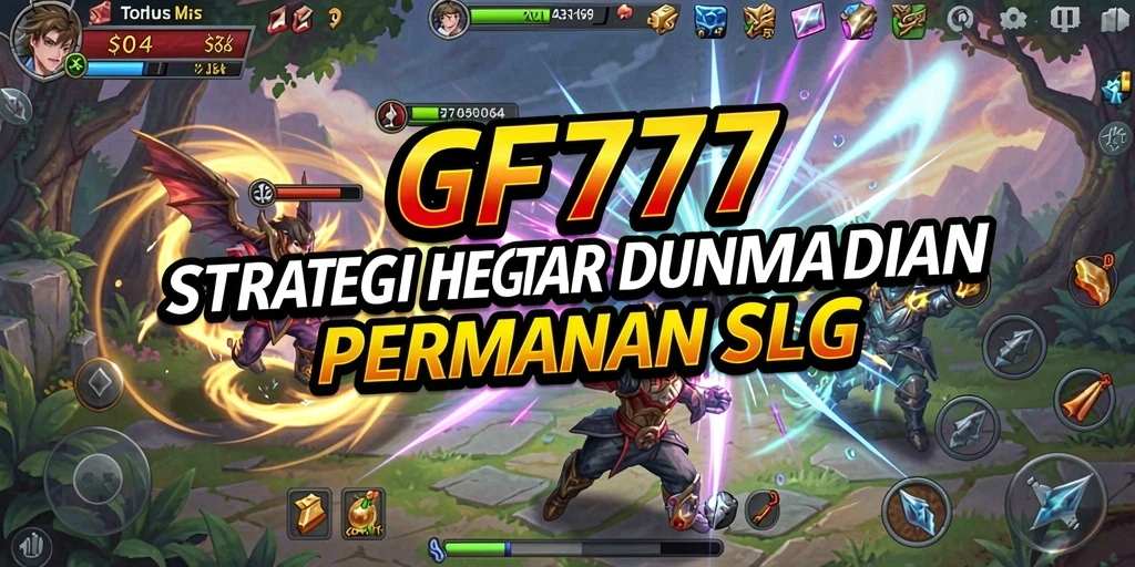 Tampilan gameplay menarik dalam GF777 yang menunjukkan strategi dan pertempuran.