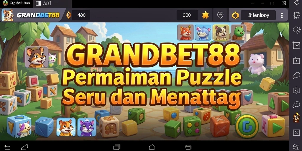 Screenshot GRANDBET88 menampilkan gameplay puzzle yang menarik dan menantang.
