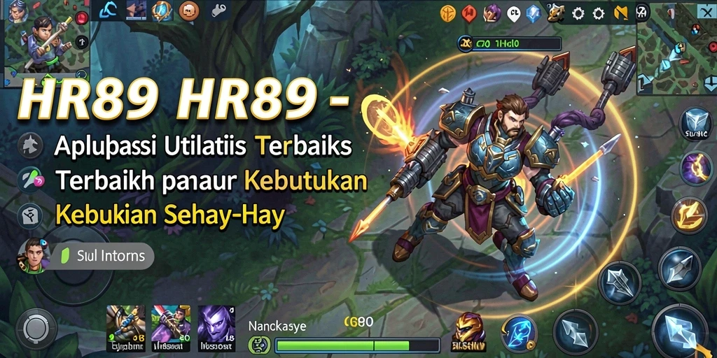 Tampilan utama HR89 dengan fitur utilitas yang menarik.