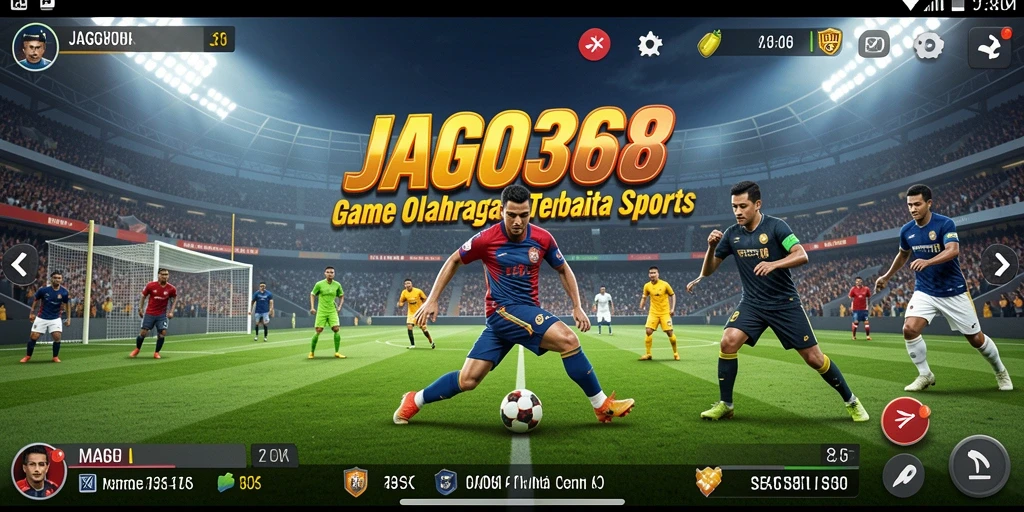 Tangkap layar gameplay JAGO368 menampilkan aksi seru olahraga.