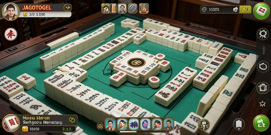 Tampilan gameplay seru dan strategi dalam JAGOTOGEL Mahjong.