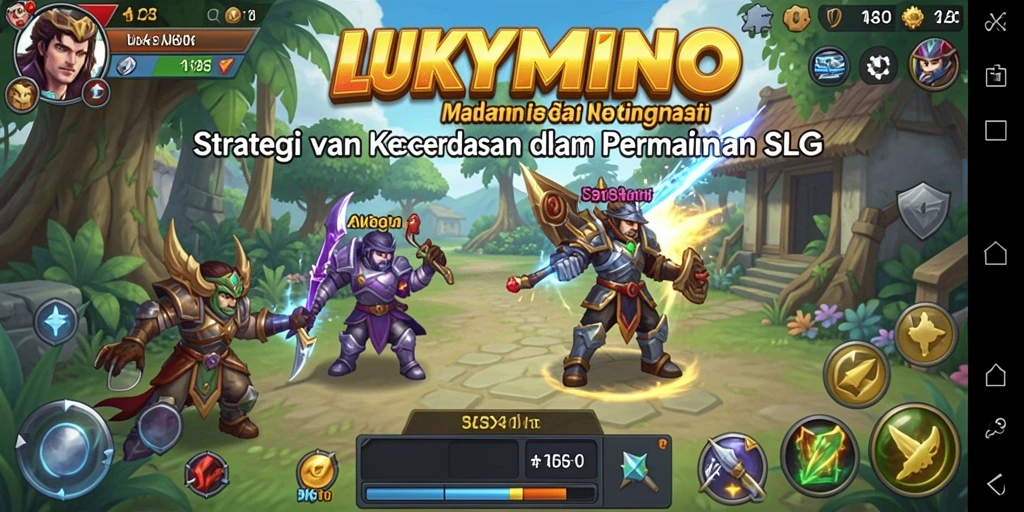 Tampilan gameplay LUKYMINO yang menakjubkan dengan strategi yang mendalam.