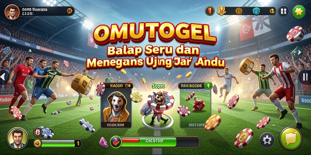 Tampilan menarik dari gameplay balapan yang seru di OMUTOGEL.