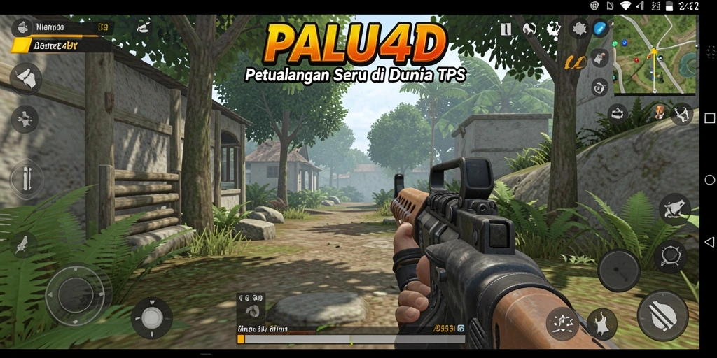 Tangkapan layar utama PALU4D menampilkan aksi seru dalam pertempuran TPS.