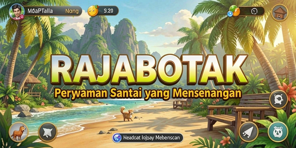 Tangkapan layar dari gameplay RAJABOTAK yang menyenangkan dan interaktif.