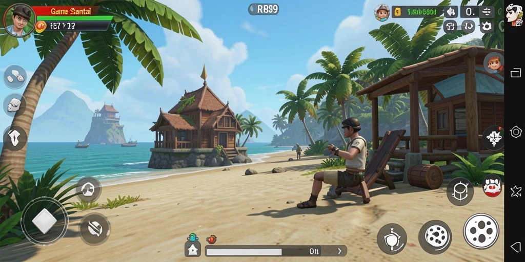 Tampilan gameplay menarik dari RR89 yang mengasyikkan.