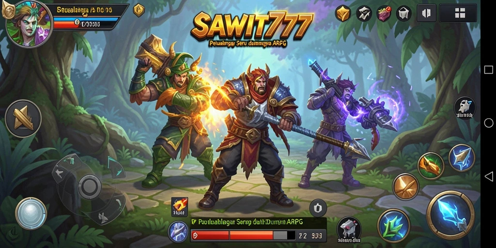 Tampilan gameplay ARPG SAWIT777 yang menegangkan dan mendebarkan.