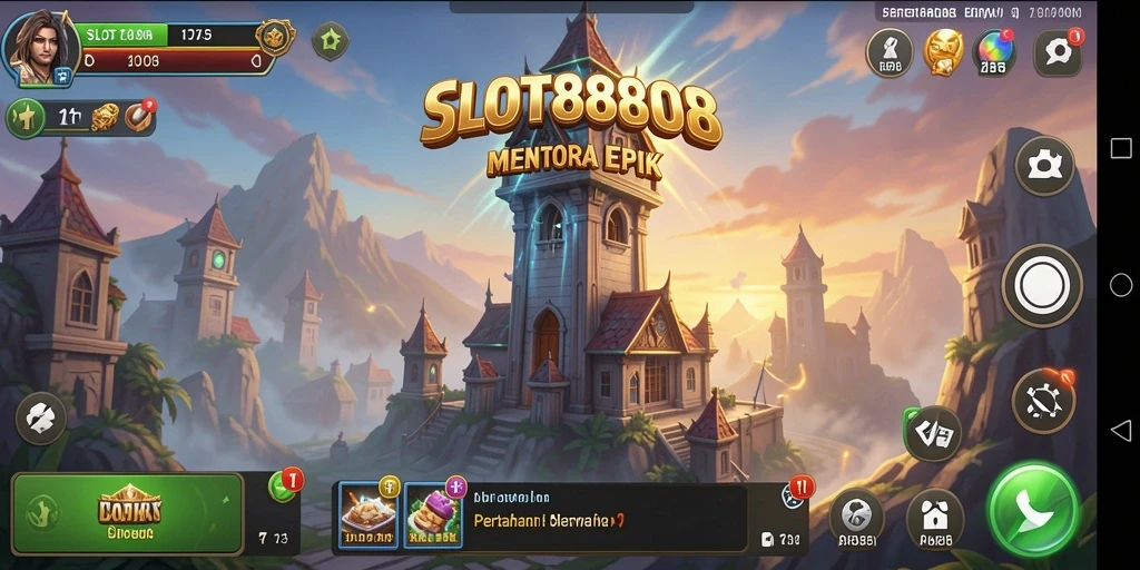 Tampilan gameplay menarik dari SLOT8808 dalam mode Tower Defense.