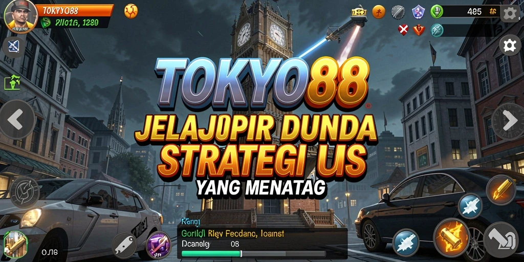 Tangkapan layar utama dari gameplay <strong>TOKYO88</strong> memperlihatkan aksi strategi yang intens.