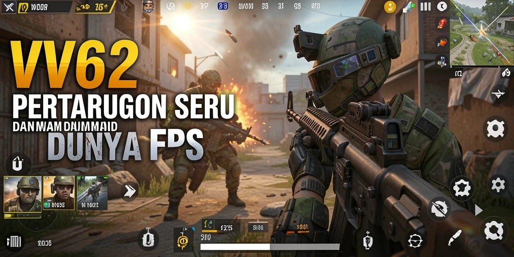 Gameplay menegangkan VV62 dalam aksi seru FPS.