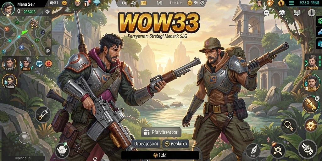 Tampilan gameplay menegangkan dalam permulaan pertempuran SLG.